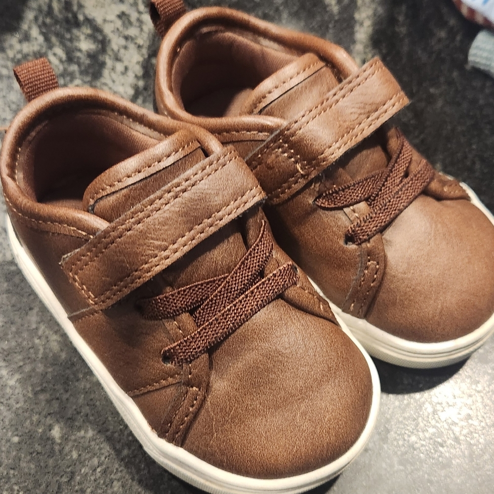 Carters Boy Brown Dress Sneakers/Shoes